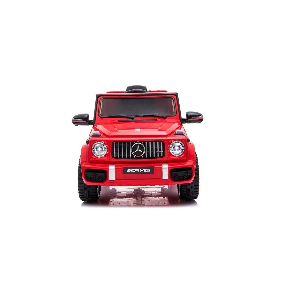 Wisam Elektro-Kinderauto Kinderfahrzeug Mercedes G63 AMG Rot Ledersitz Reifen