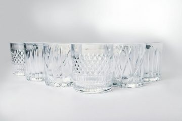 Villa d'Este Gläser-Set Vintage, Glas, Wassergläser-Set, 6-teilig, Inhalt 310 ml