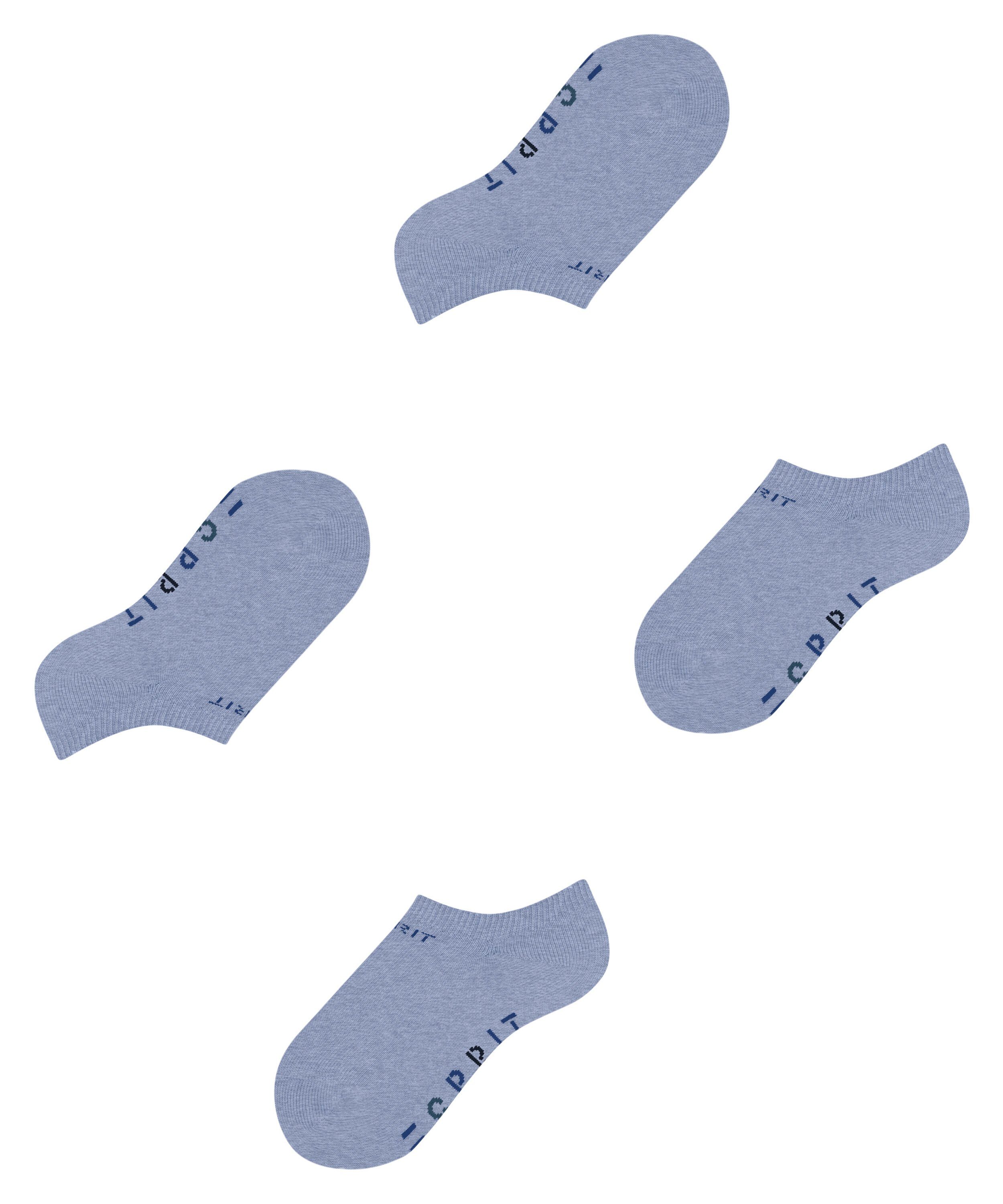 Esprit Sneakersocken Foot Logo aus 2-Pack Baumwollmix jeans (6458) (2-Paar) weichem
