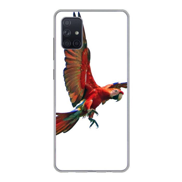MuchoWow Handyhülle Ara - Vogel - Porträt Phone Case Handyhülle Samsung Galaxy A71 Silikon Schutzhülle