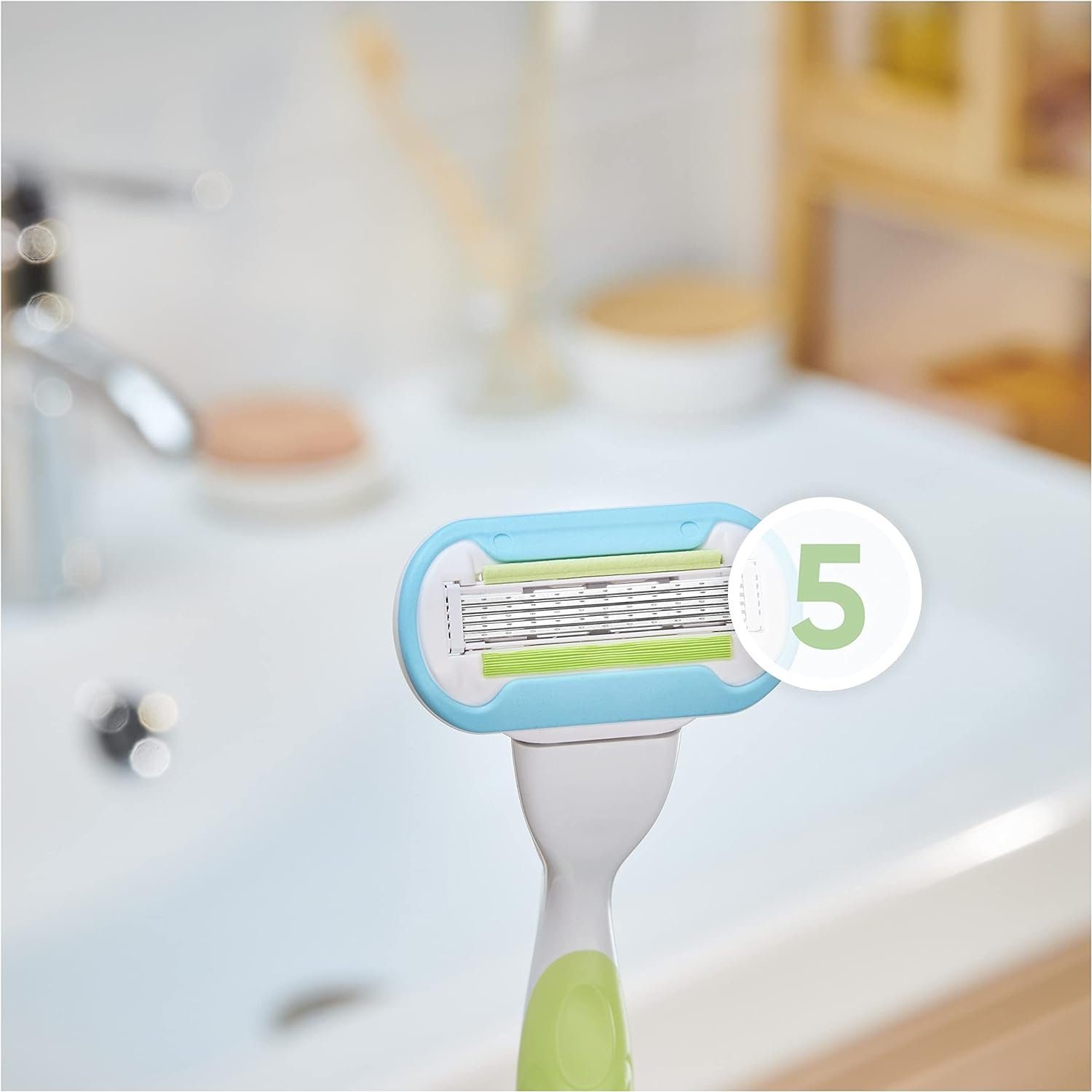 Gillette Venus Rasierklingen Extra Smooth, 5-fach-Klinge mit Diamant-ähnliche Beschichtung