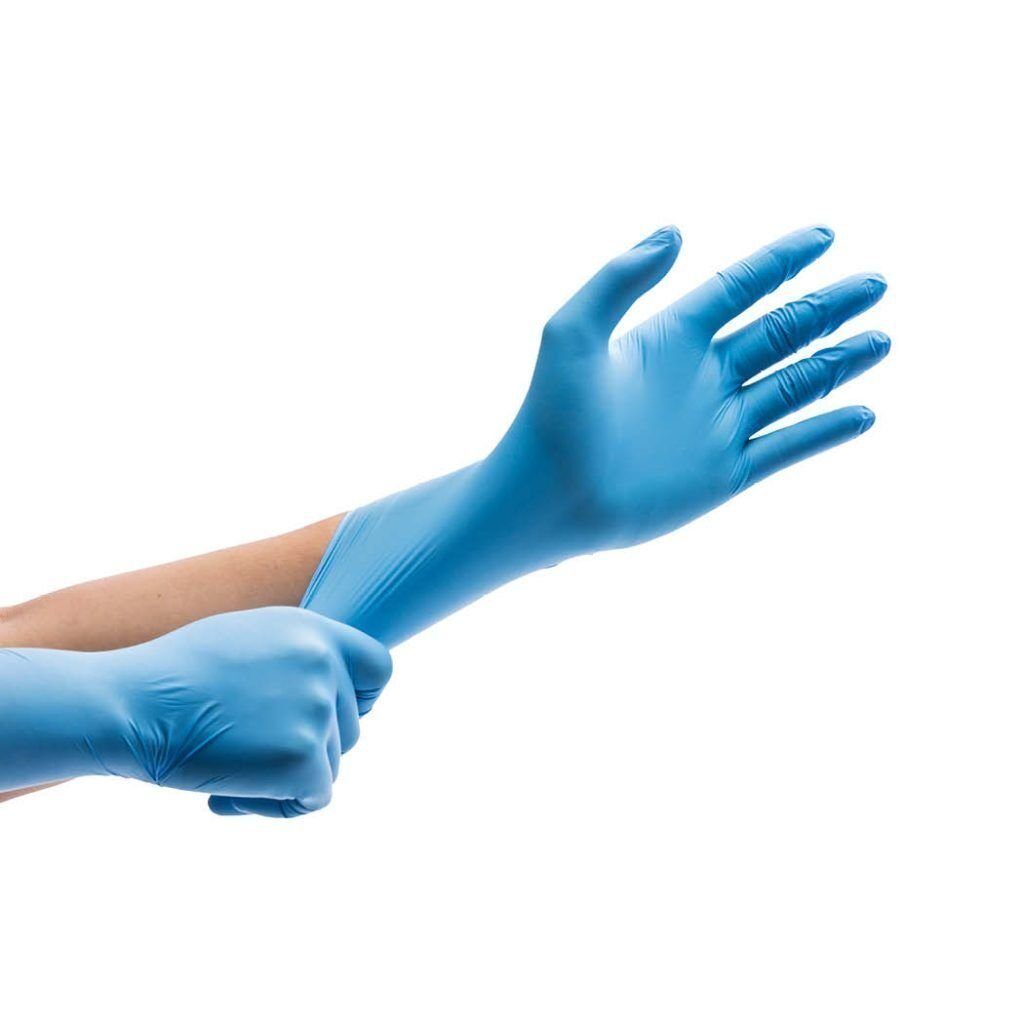 Deus21 Nitril-Handschuhe Blau - Nitril Einweghandschuhe