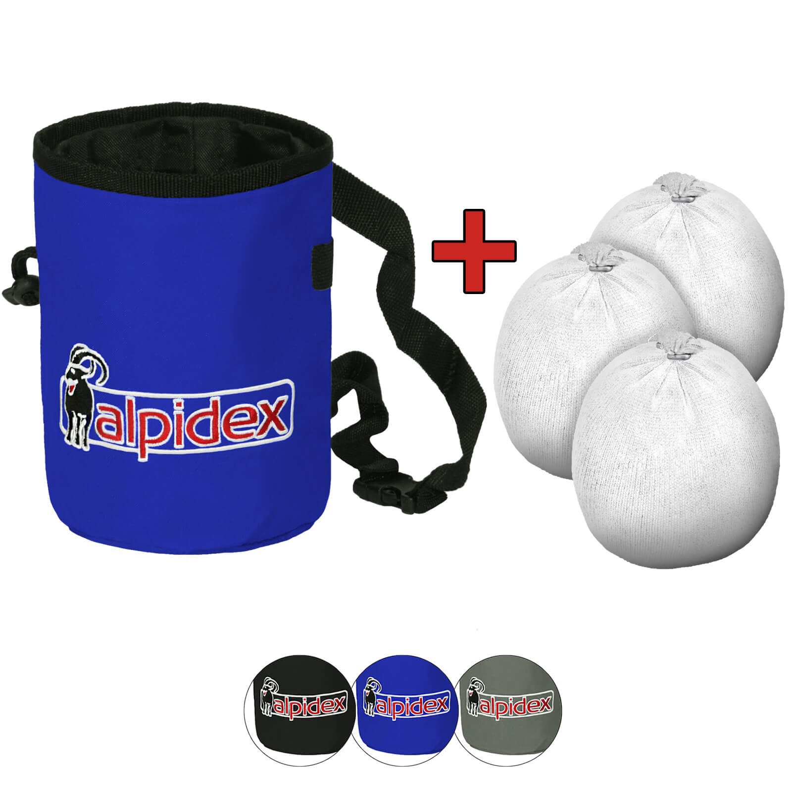 ALPIDEX Chalkbag ALPIDEX Chalkbag in verschiedenen Farben inklusive 3 x Chalk Ball 35g