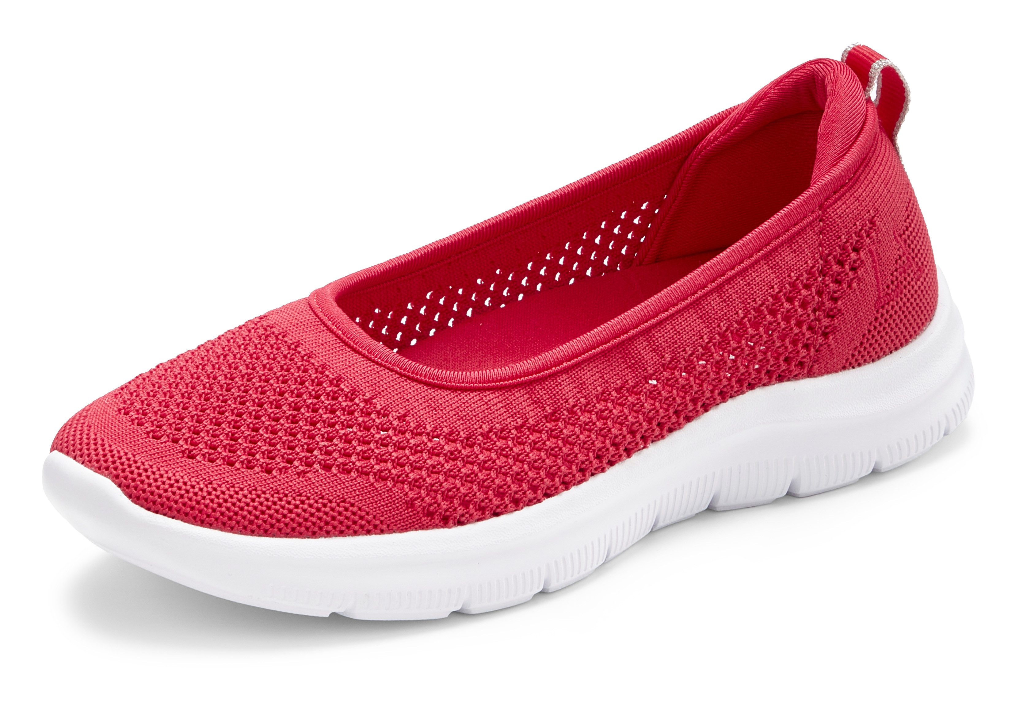 LASCANA Halbschuh, Slip-On-Sneaker, Sneaker Ballerinas zum Reinschlüpfen VEGAN