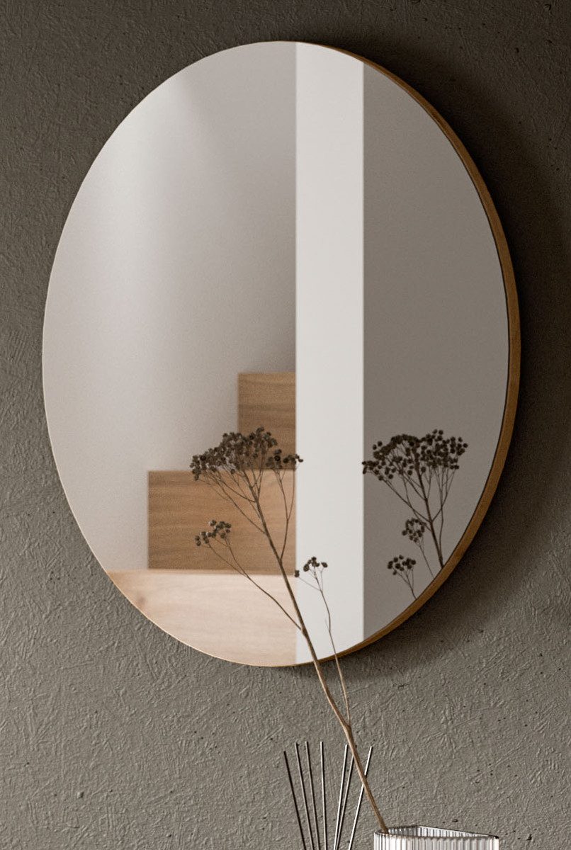 Inn.Furn Wandspiegel Borga (Garderobenspiegel mit Eiche Artisan, rund, Ø 70 günstig online kaufen