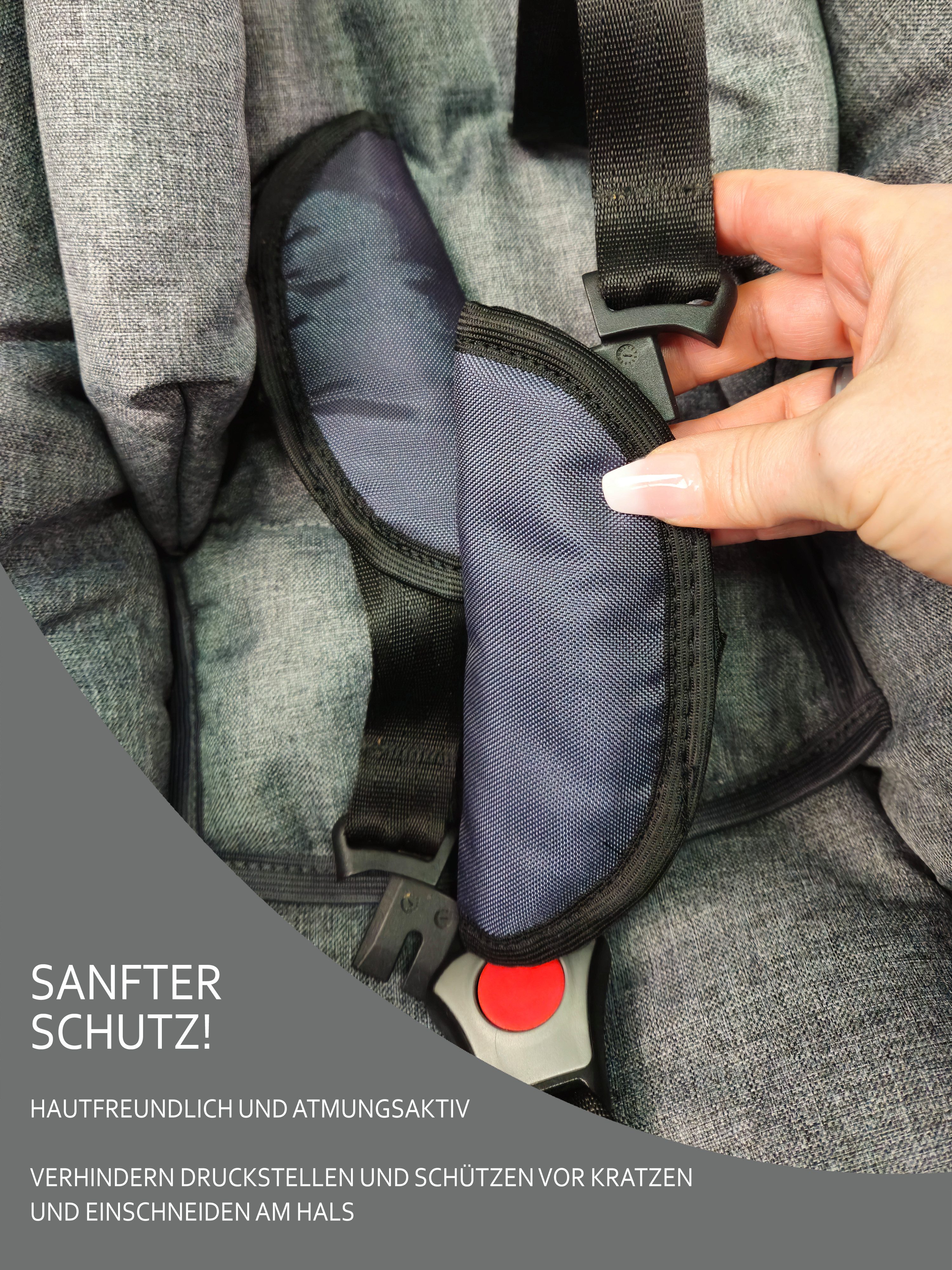 BambiniWelt by Rafael K. Gurtpolster Gurtpolster Set universal Babyschale Autositz z.B. Maxi Cosi Cybex