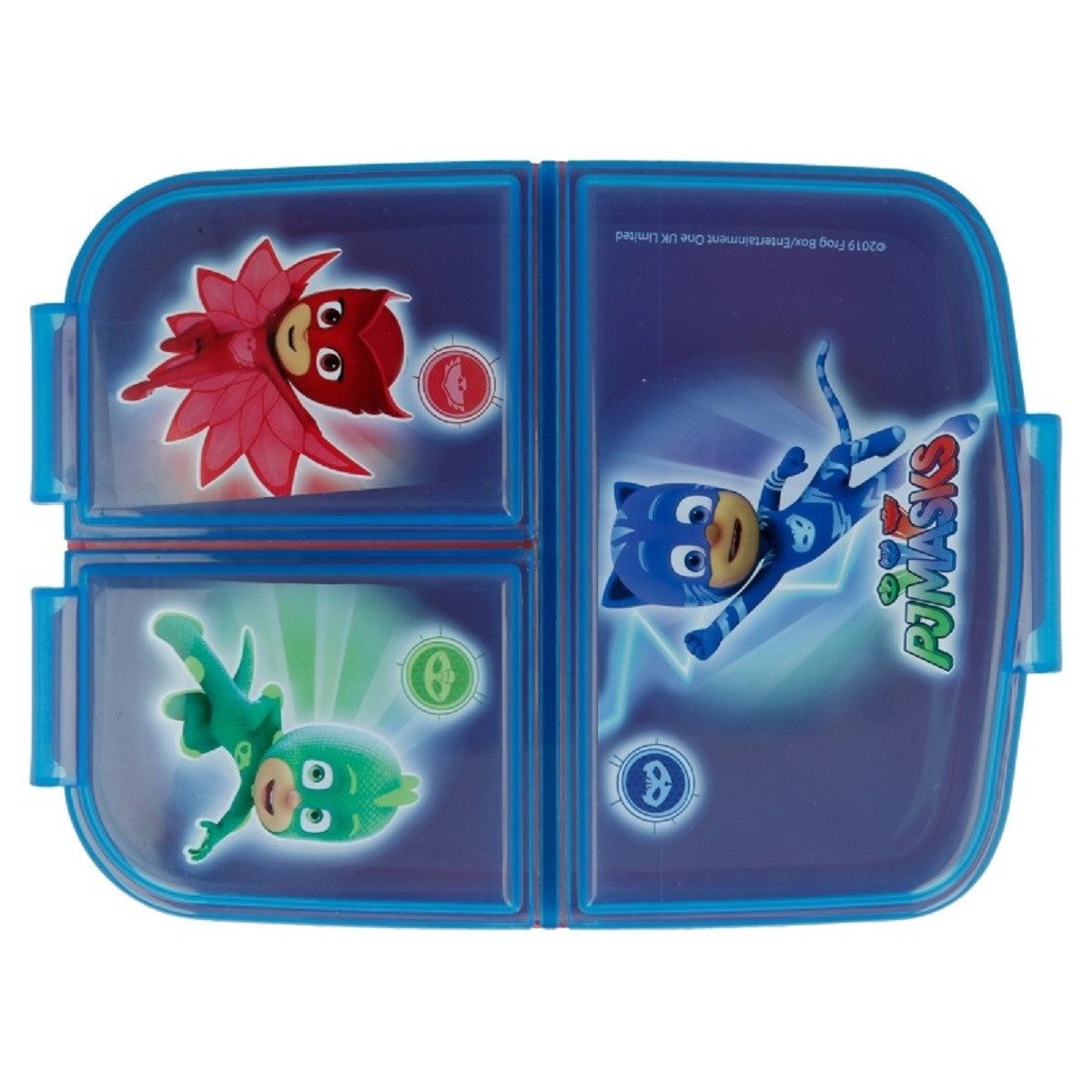 Stor Lunchbox PJ Masks Kinder Brotdose – Lunchbox mit 3 Fächern & tollem Design, (Lebensmittelbewahrungsdose, 1x Deckel, 1x Dose), Brotdose