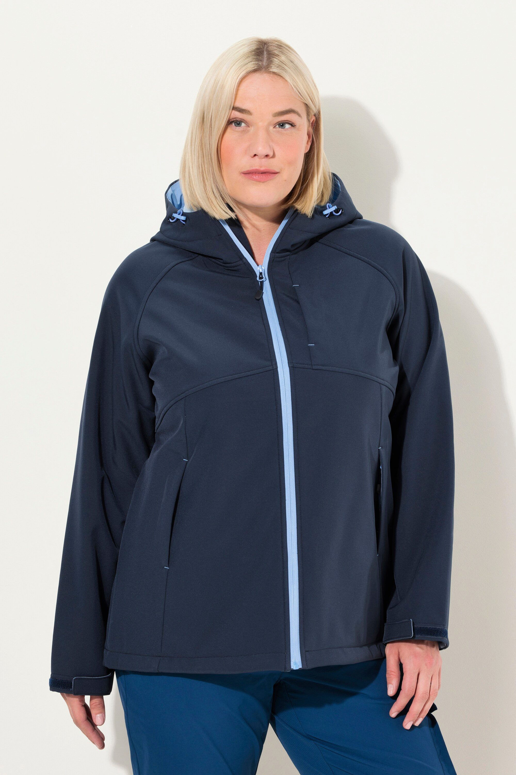 Ulla Popken Softshelljacke Softshelljacke Kapuze Zipptaschen günstig online kaufen