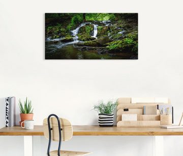 Artland Wandbild Wasserfall Panorama, Wasserfallbilder (1 St), als Leinwandbild, Poster in verschied. Größen