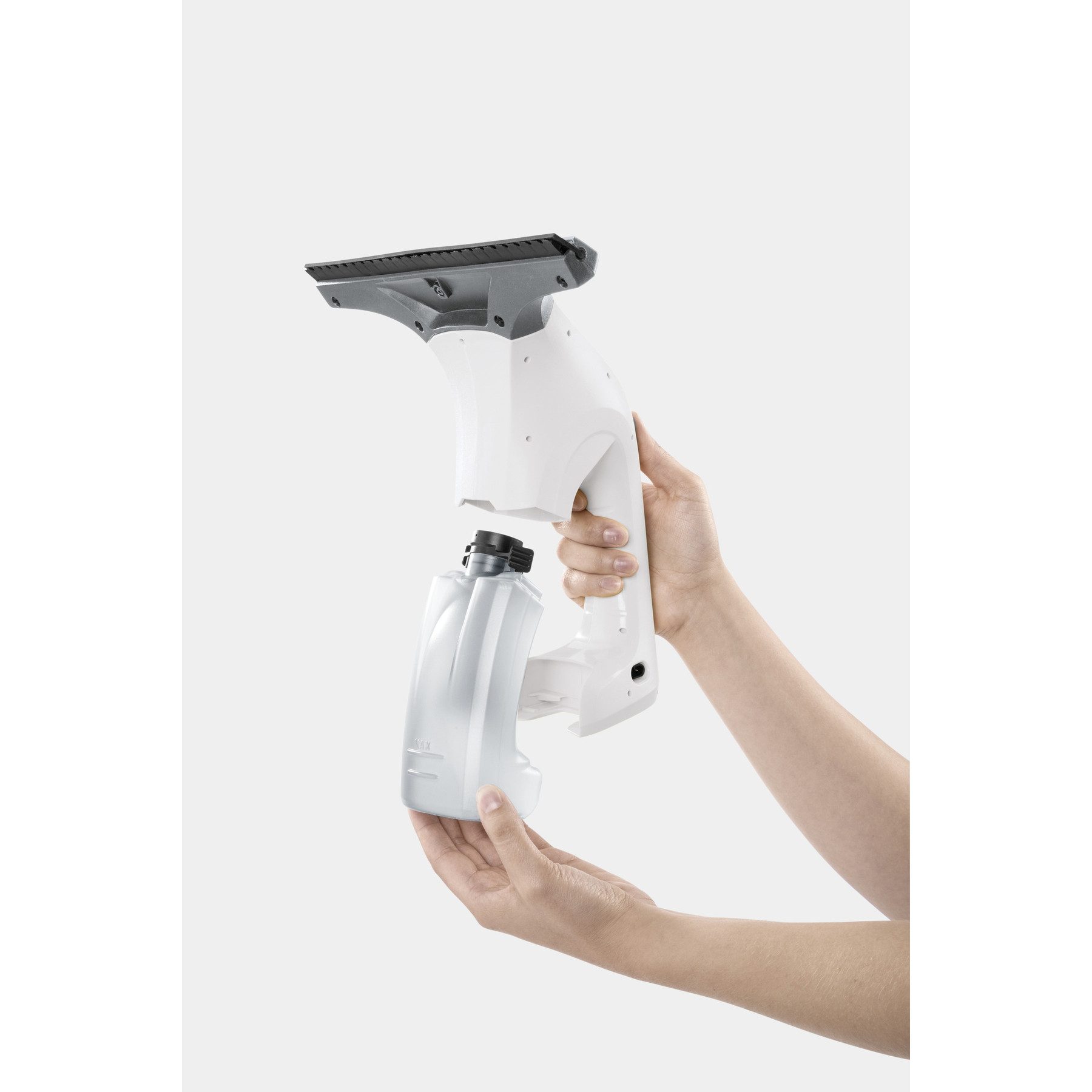 KÄRCHER Akku-Fenstersauger KÄRCHER WV 1 Plus Elektrischer Fensterreiniger, 0,1l, Schwarz/Weiß