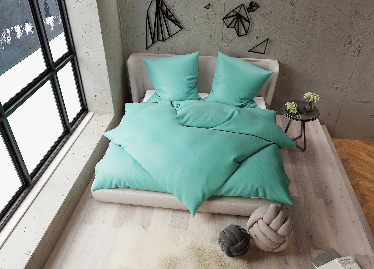 BETTWAESCHE-MIT-STIL Bettwäsche TENCEL™ Lyocell Bettwäsche uni einfarbig, Lyocell, 2 teilig