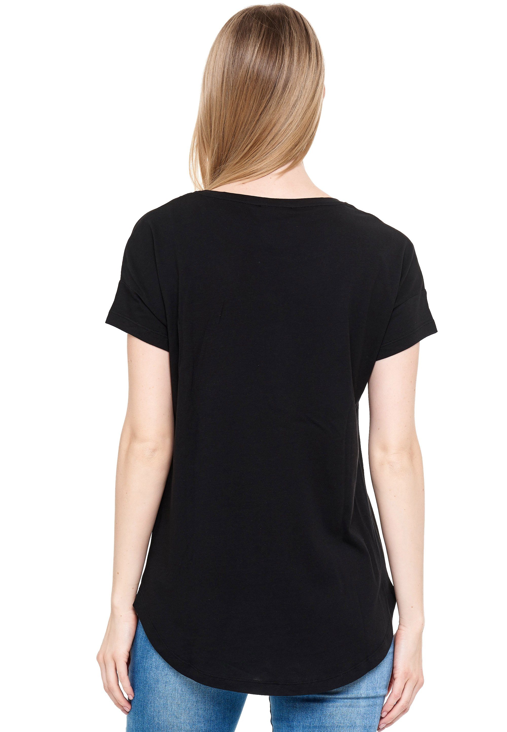 Decay T-Shirt mit stilbewusstem Frontprint schwarz