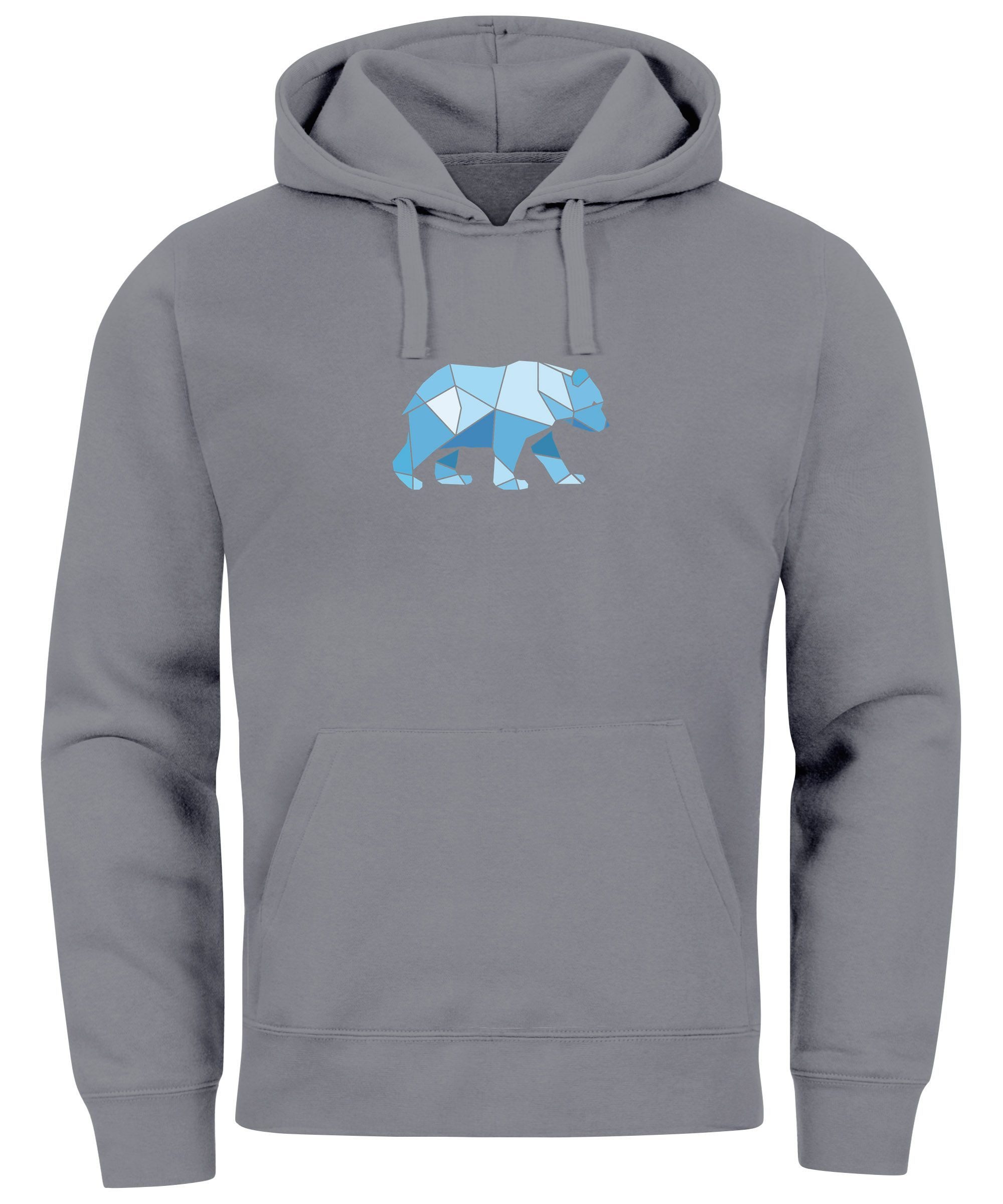 Neverless Hoodie Hoodie Herren Polygon Grafik günstig online kaufen