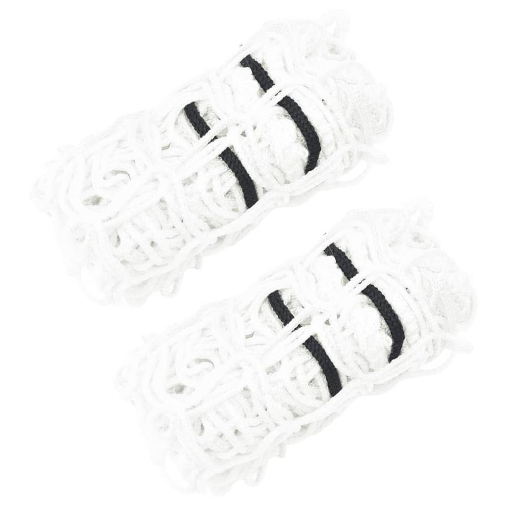 vidaXL Futterspender Heunetze 2 Stk. Rund Weiß 75x50 cm PP