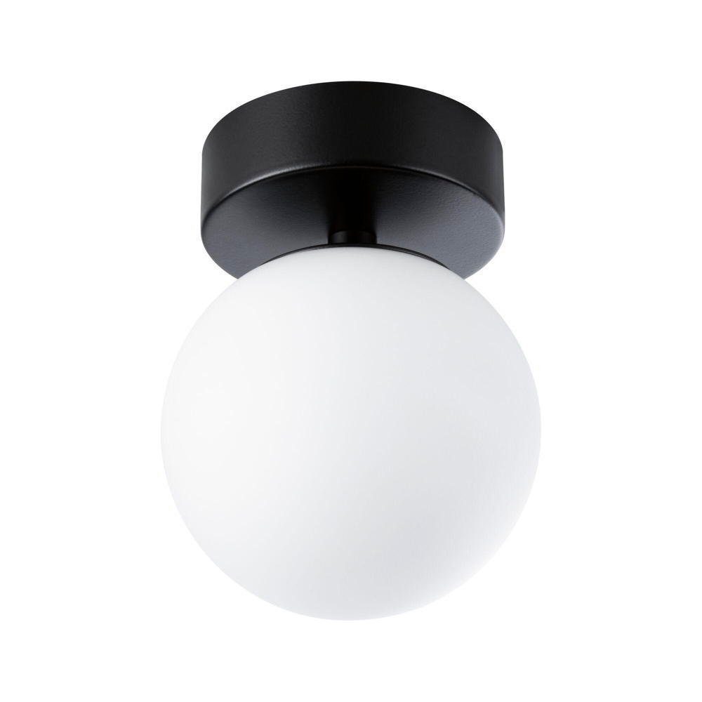 Paulmann Spiegelleuchte LED Deckenleuchte Gove Schwarz-matt Leuchtmittel Ja, Angabe, Badleuchte, LED, fest Weiß das warmweiss, Badezimmer enthalten: 5W verbaut, keine für 400lm Badezimmerlampen, in IP44 und 120mm, Lampen