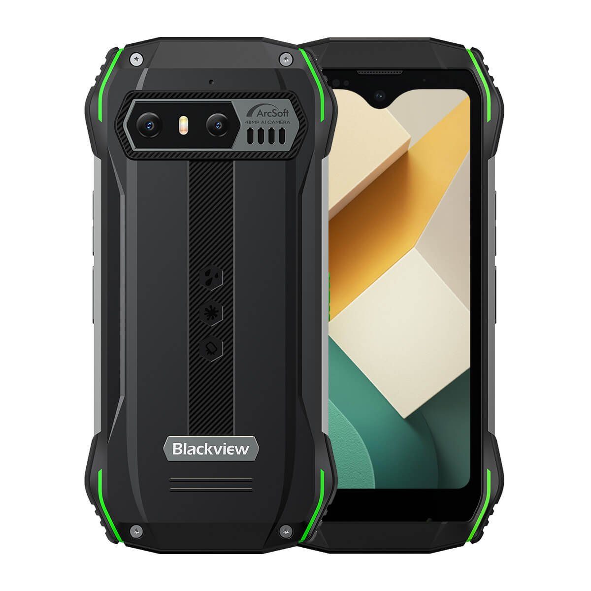 ‎Blackview N6000 Rugged Mini Outdoorhandy mit 8 GB RAM und 256 GB Speicher Smartphone (10,92 cm/4,3 Zoll, 256 GB Speicherplatz) grün