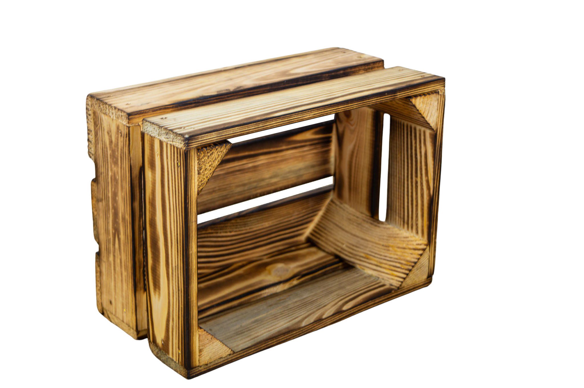 Kistenkolli Altes Land Allzweckkiste Kleine Holzkiste "Frieda" flambiert (Spar-Set, 1er Set)