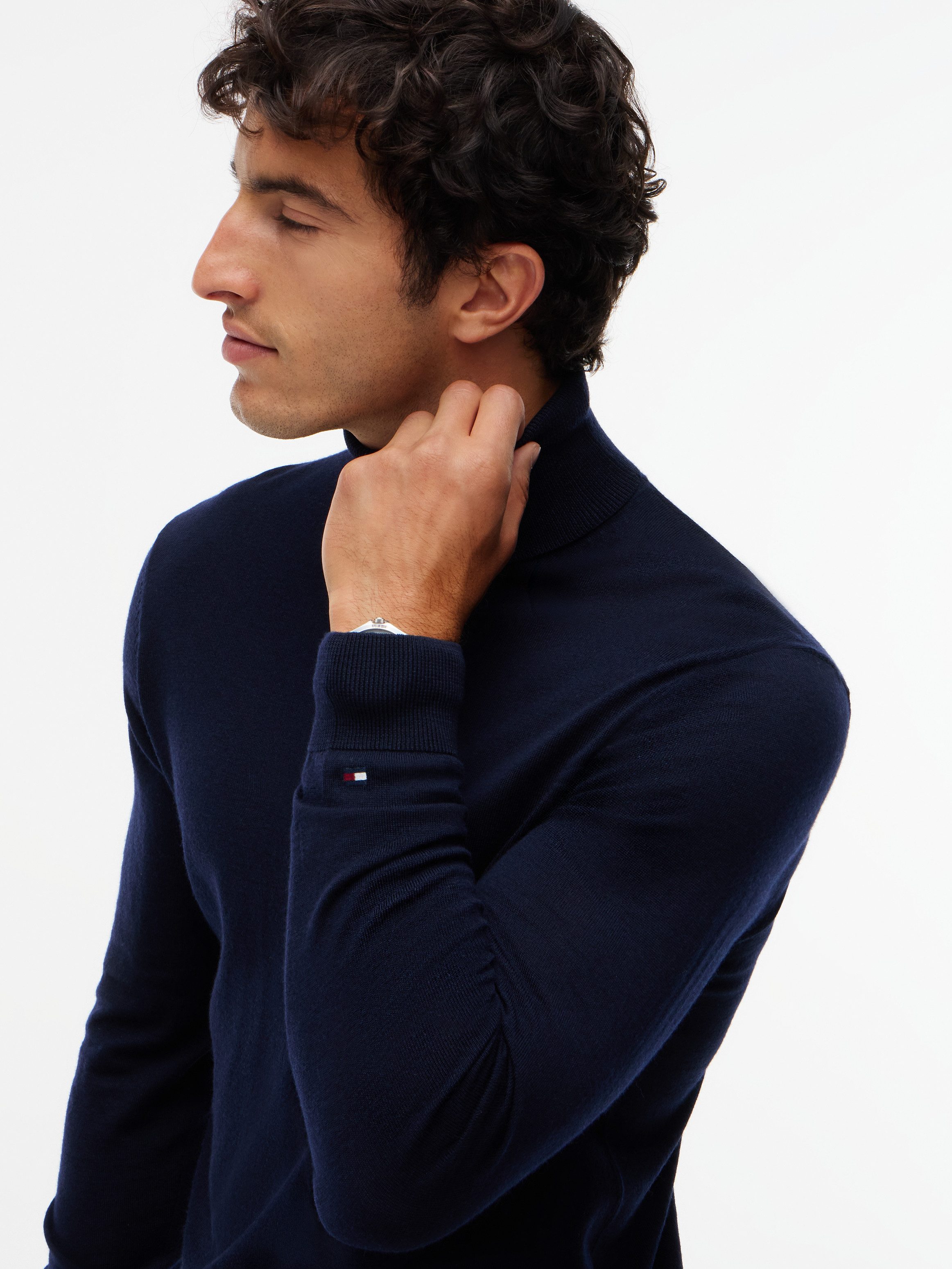 Tommy Hilfiger Rollkragenpullover NY MERINO ROLL NECK aus reiner Wolle – Bild 2 von 5