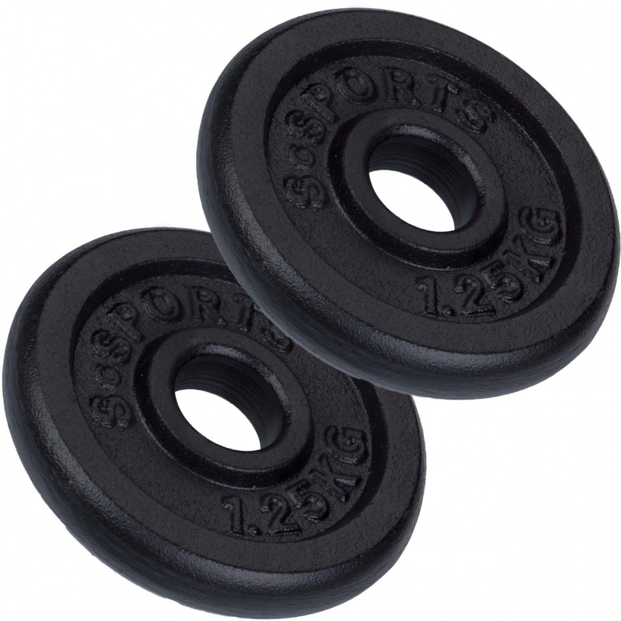 Westside Discs Hantel-Set 34,5kg Curlset Gusseisen Gewichte 120 SZ 30mm Curlstange cm