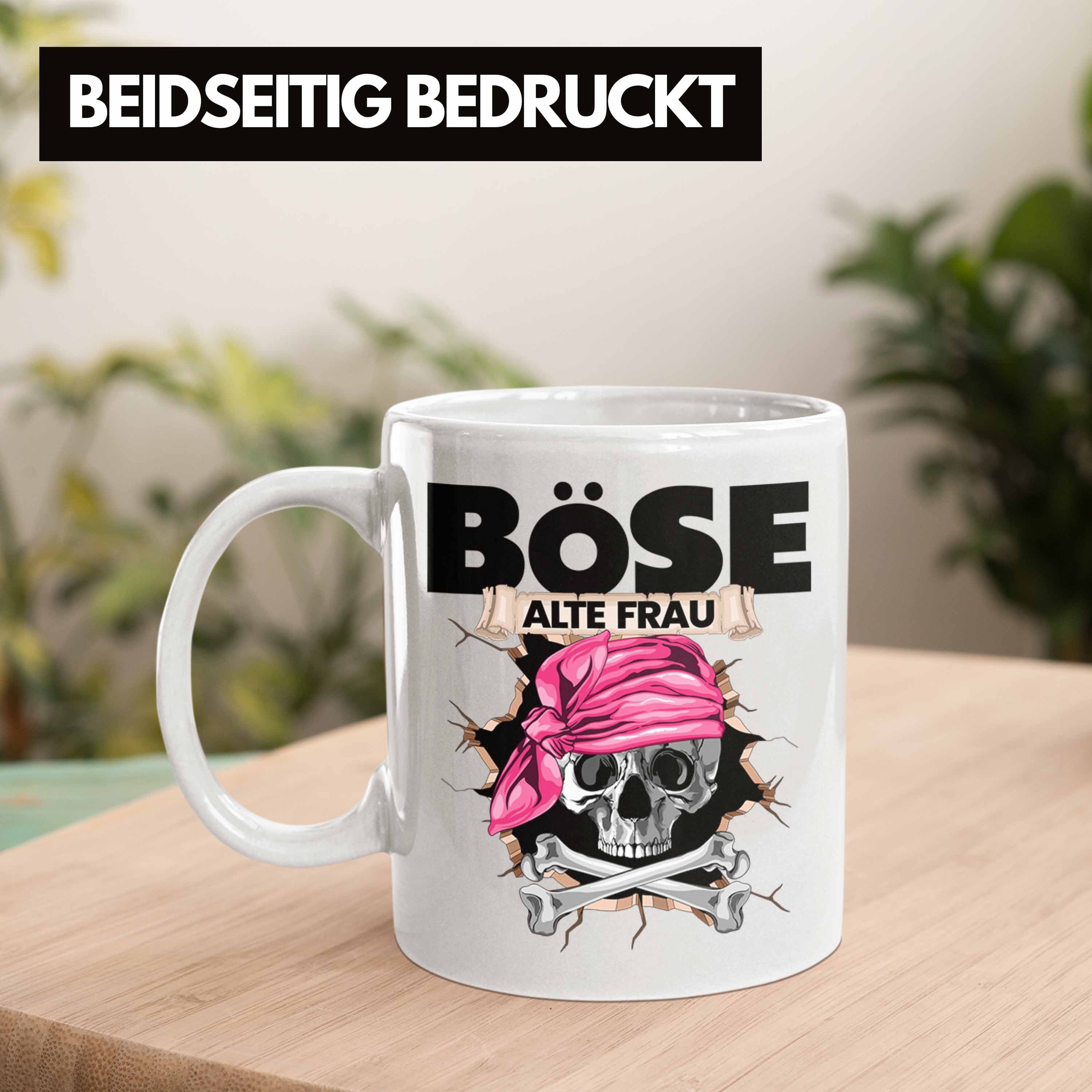 Geschenk Frau Weiss Tasse Frauen für Piratin Kaffee-B Trendation Alte Böse Tasse Geschenkidee