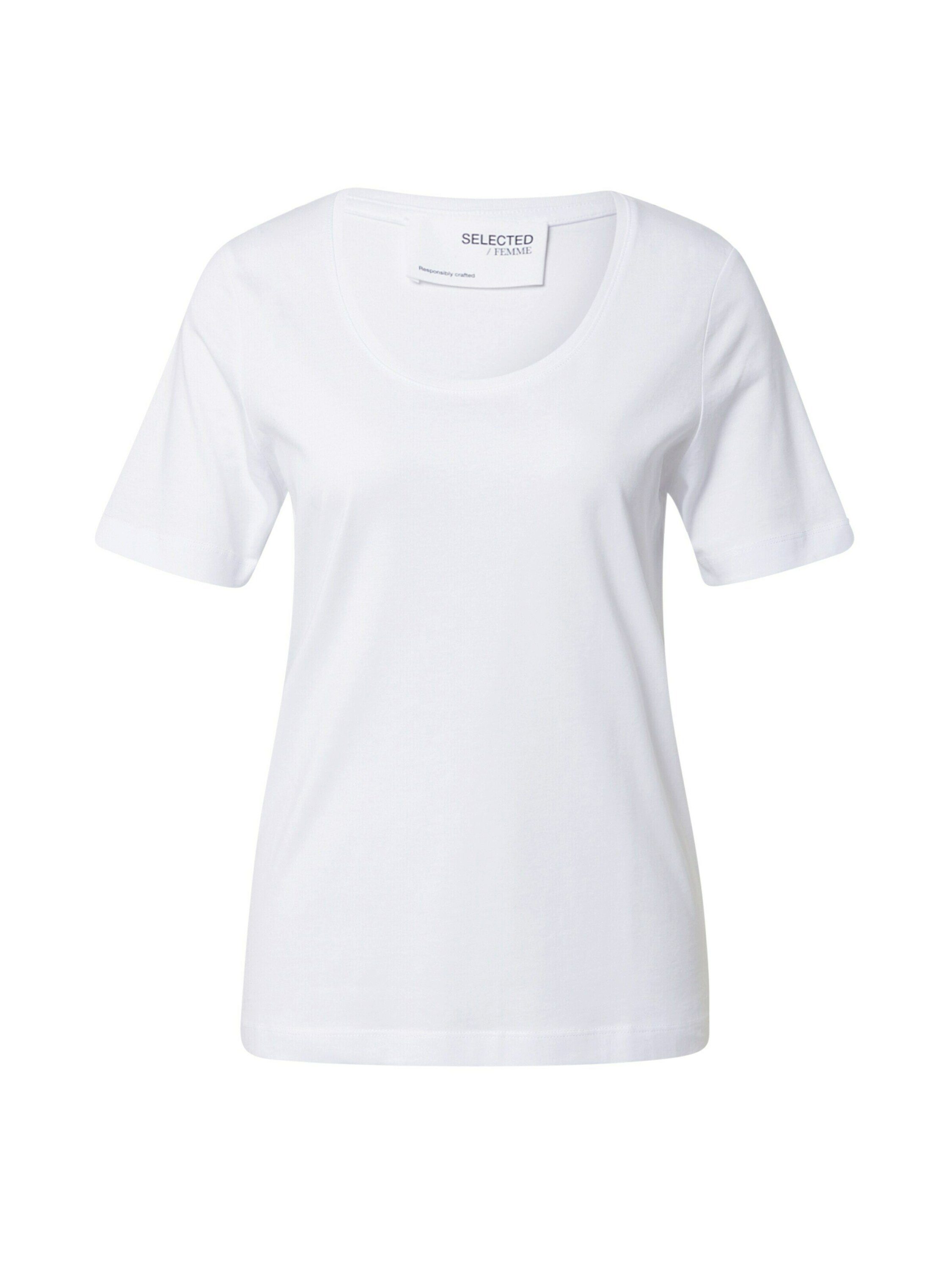 Damen Shirts SELECTED FEMME T-Shirt (1-tlg)