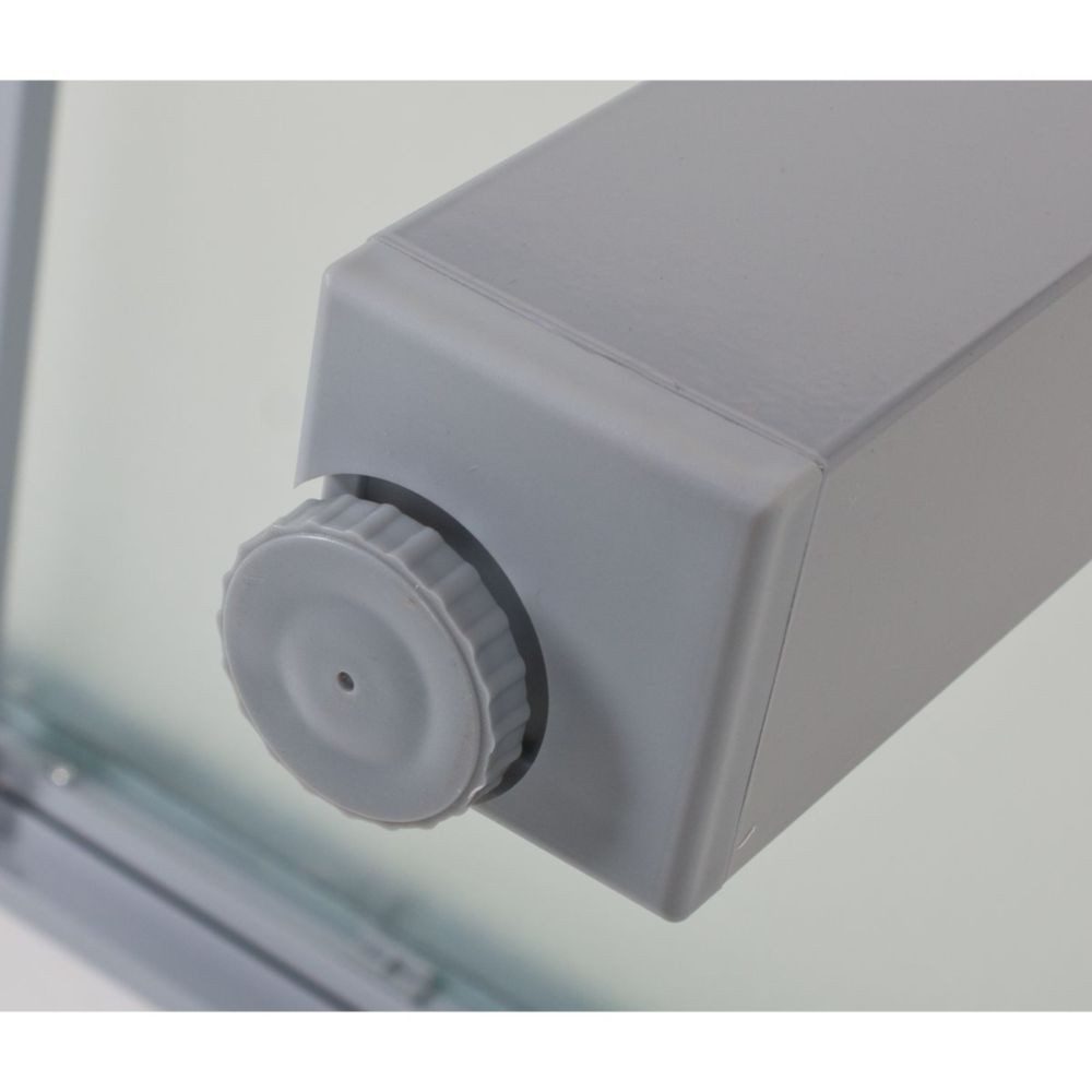 Harms Import Glastisch aus AluminiumWellenglas in grau. Abmessungen (H) 75 cm