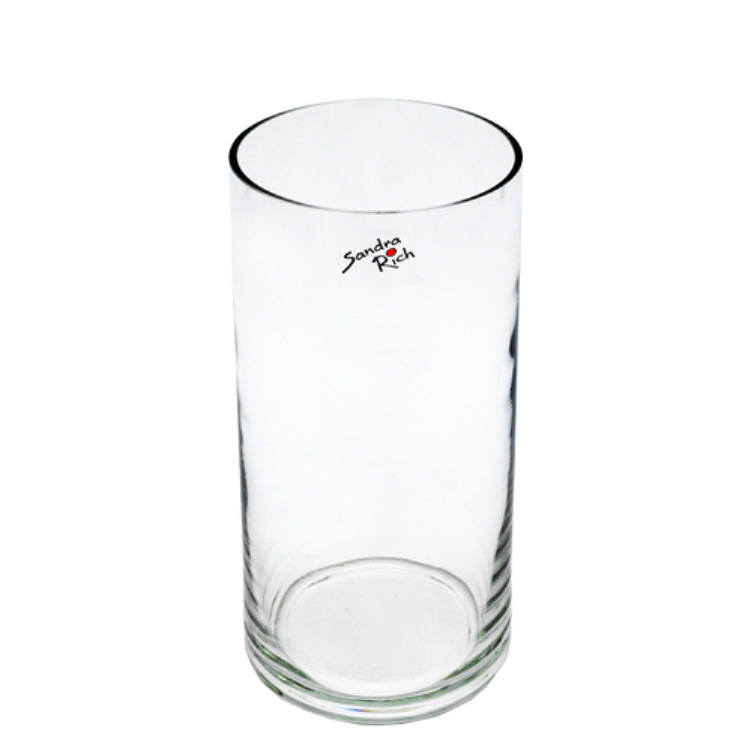 Sandra Rich Dekovase Cyli Cold Cut, Cold Cut, Transparent, Windlicht, Teelichthalter, Kerzenglas, H: 30cm
