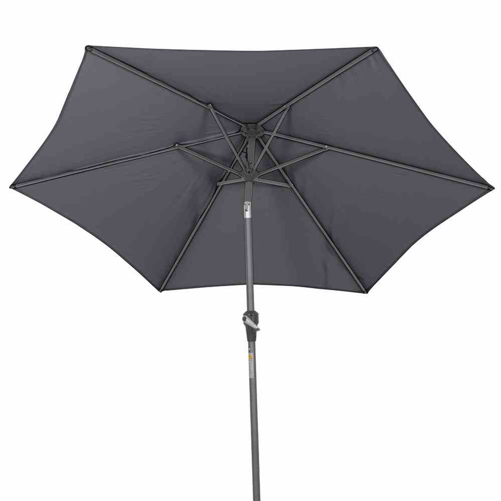 Siena Garden Sonnenschirm Avio Mittelstockschirm anthrazit/anthrazit Ø 250cm, Gestell Alu anthra