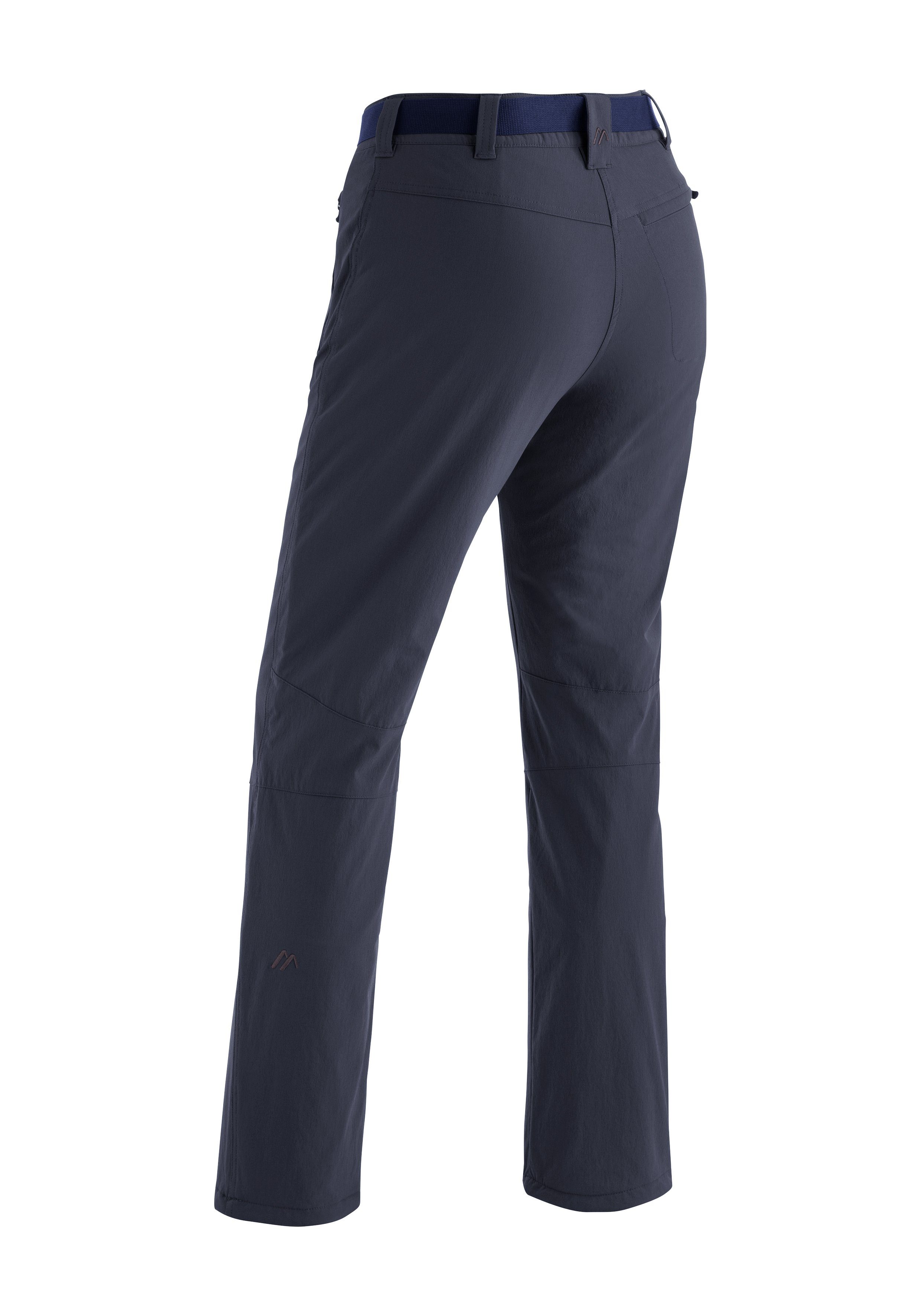 Maier Sports Regular Therm Rechberg Outdoorhose Funktionshose dunkelblau Taschen 4 mit Damen Hose mit fit RV, wattiert