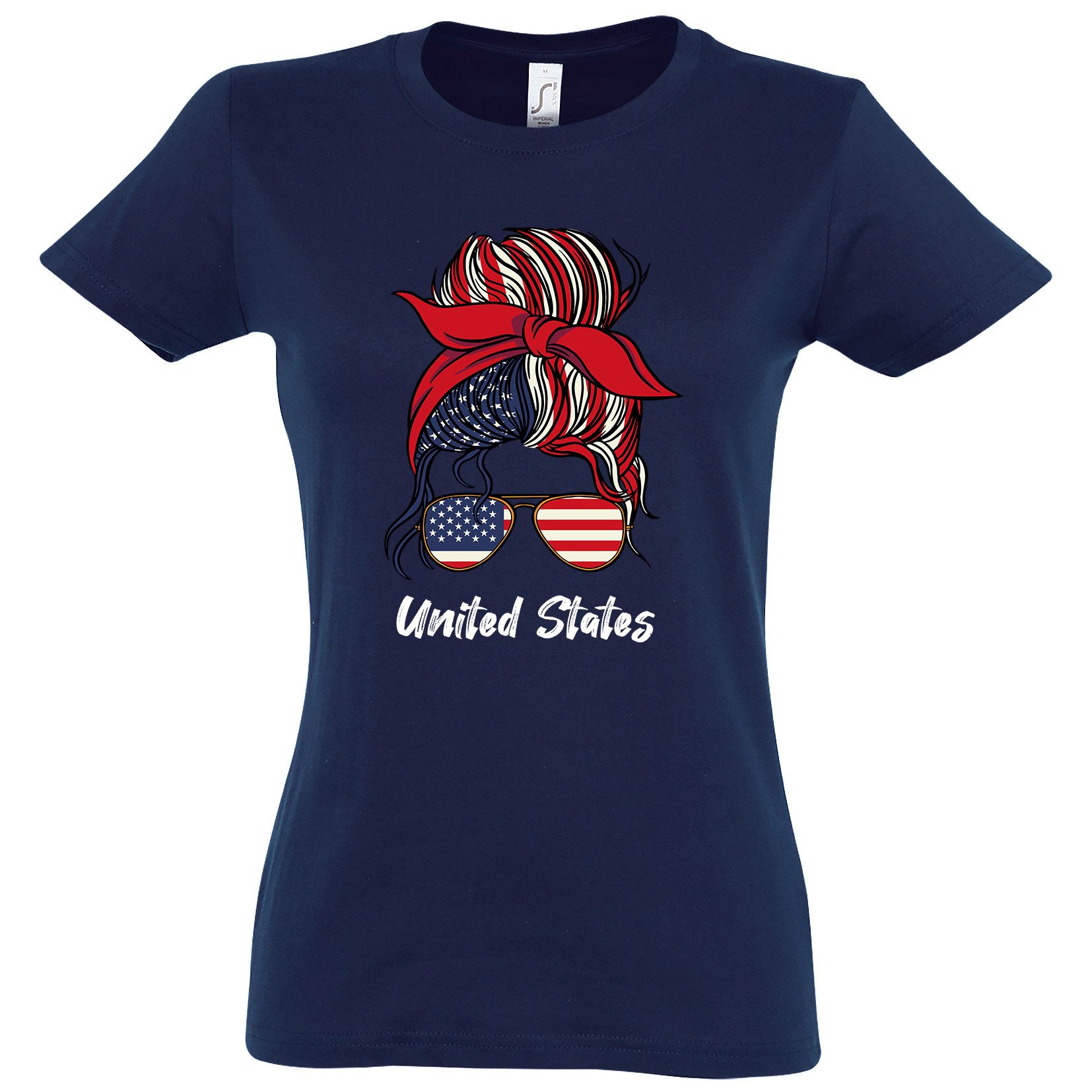 Youth Designz Print-Shirt USA Flagge Damen günstig online kaufen