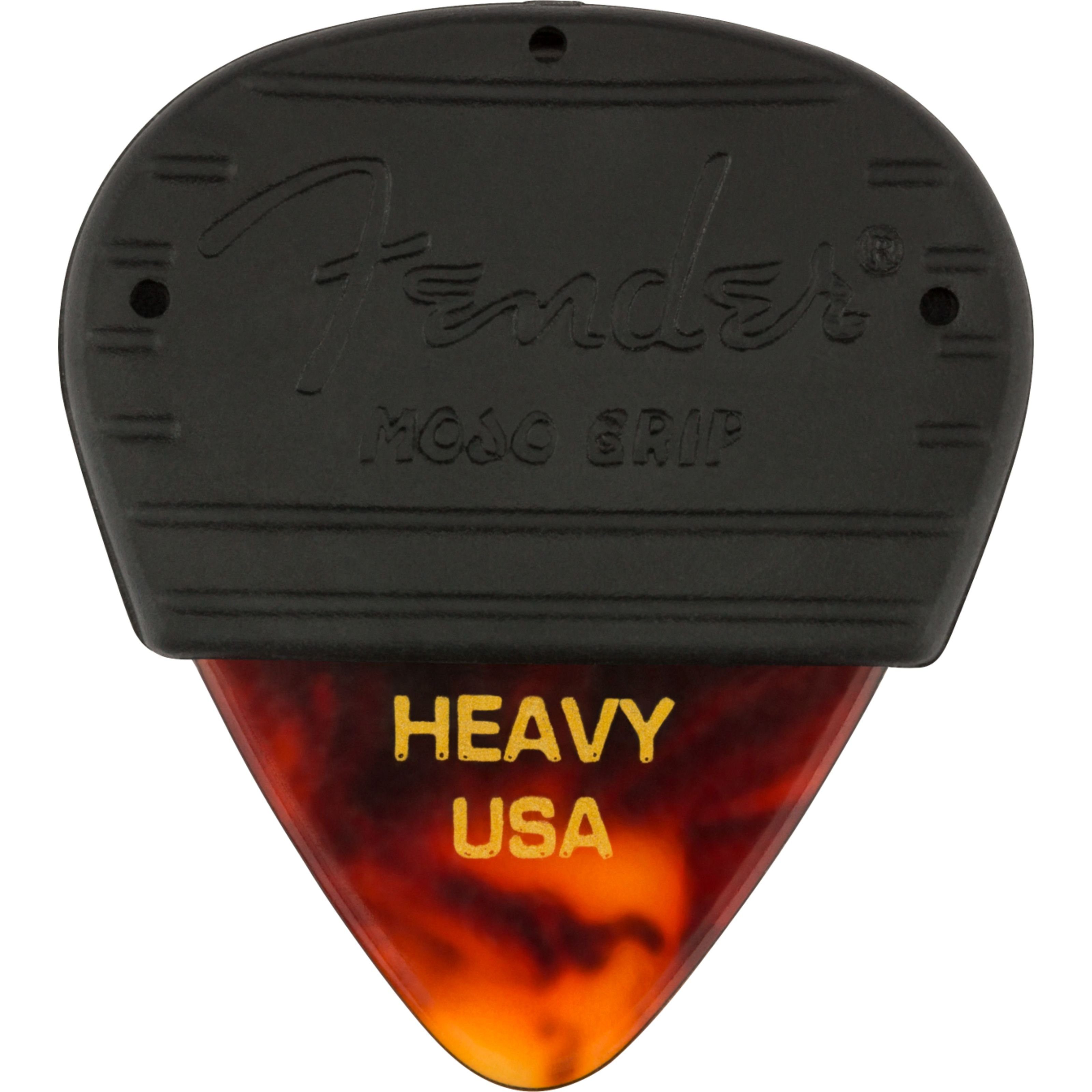 Fender Plektrum, 351 Mojo Grip Picks Celluloid Tortoiseshell Heavy - Plektren Set