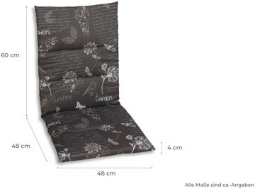 GO-DE Sesselauflage Amalfi, (Set, 2 St), 118x48 cm