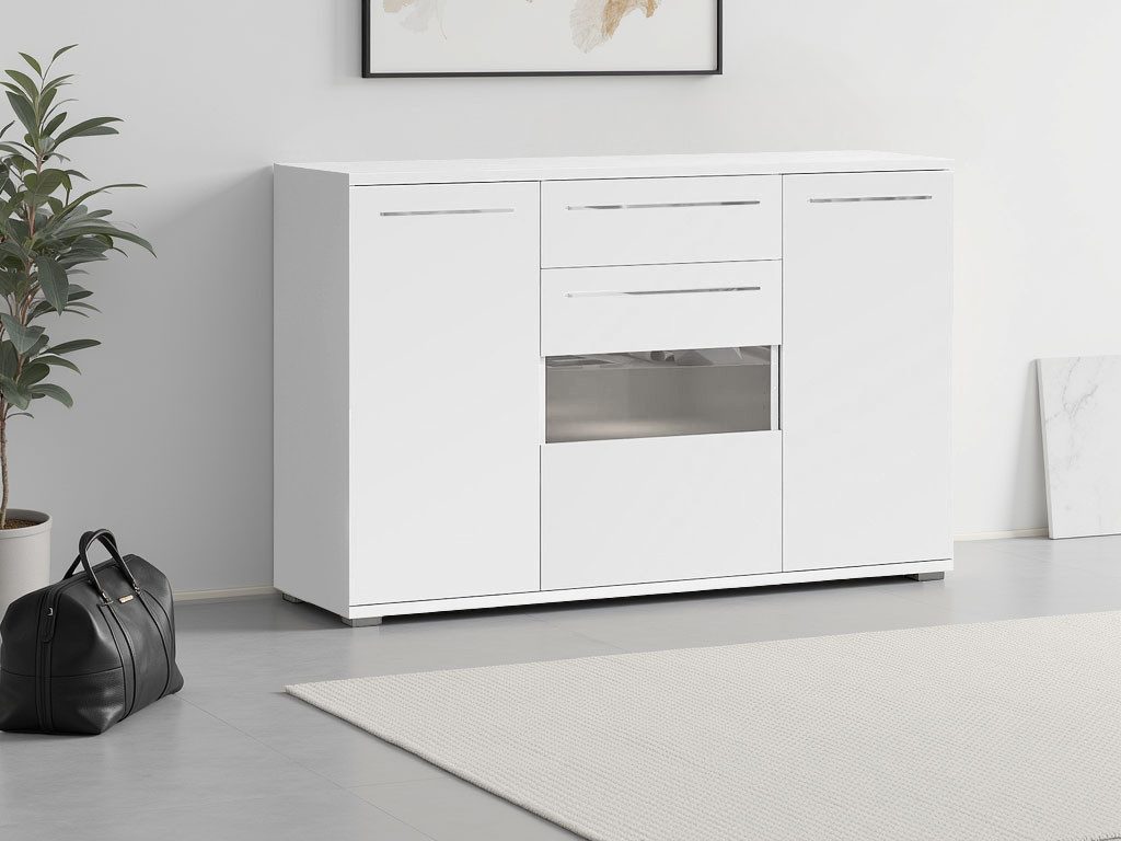 OTTO home Kommode Piano (H/B/T): 97,4/150/45,2cm), UV lackiert, Soft-Close Funktion