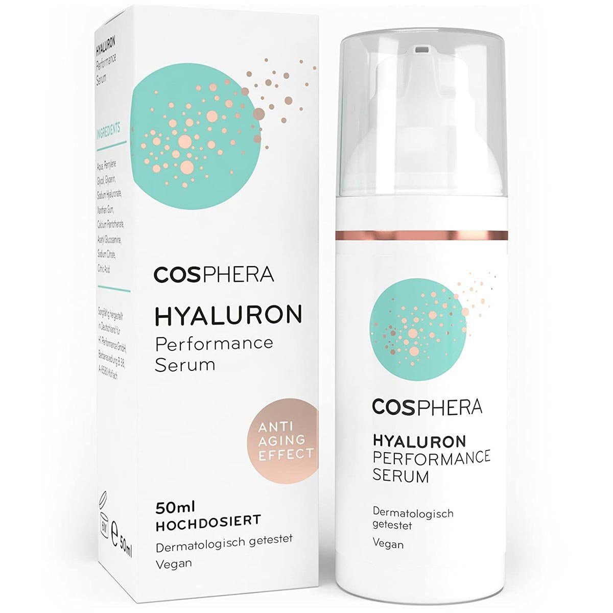 Cosphera Anti-Aging-Creme Cosphera Hyaluron Serum 50 ml, Anti-Aging Effektives Serum Performance