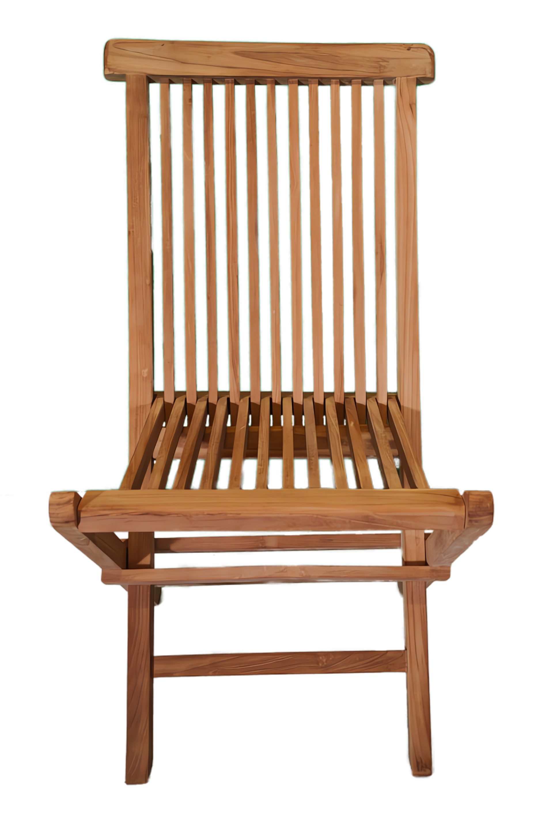 Strandkorb-King Gartenstuhl Teakholz Klappstuhl ARU ohne Armlehnen