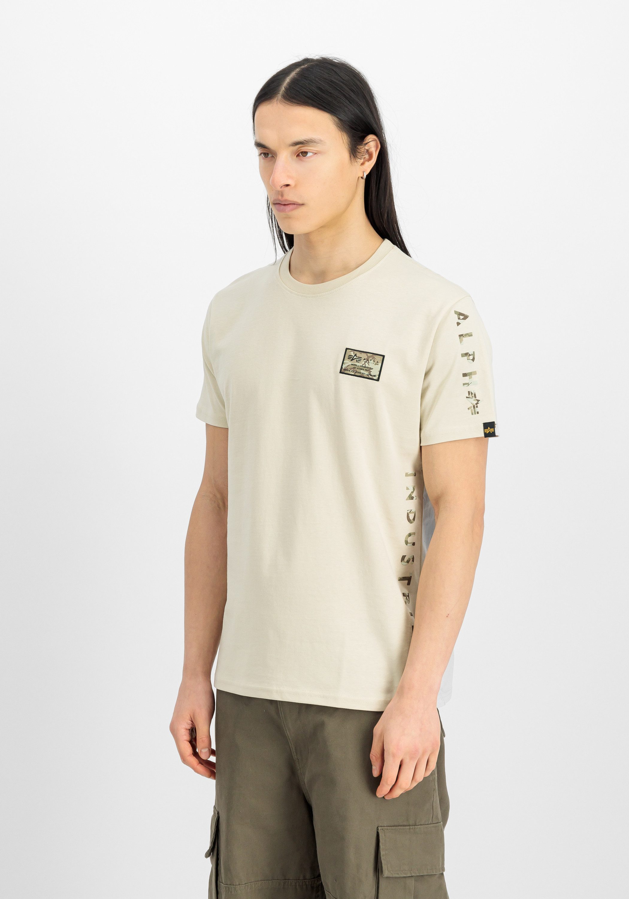 Alpha Industries T-Shirt Camo Sleeve T-Shirt