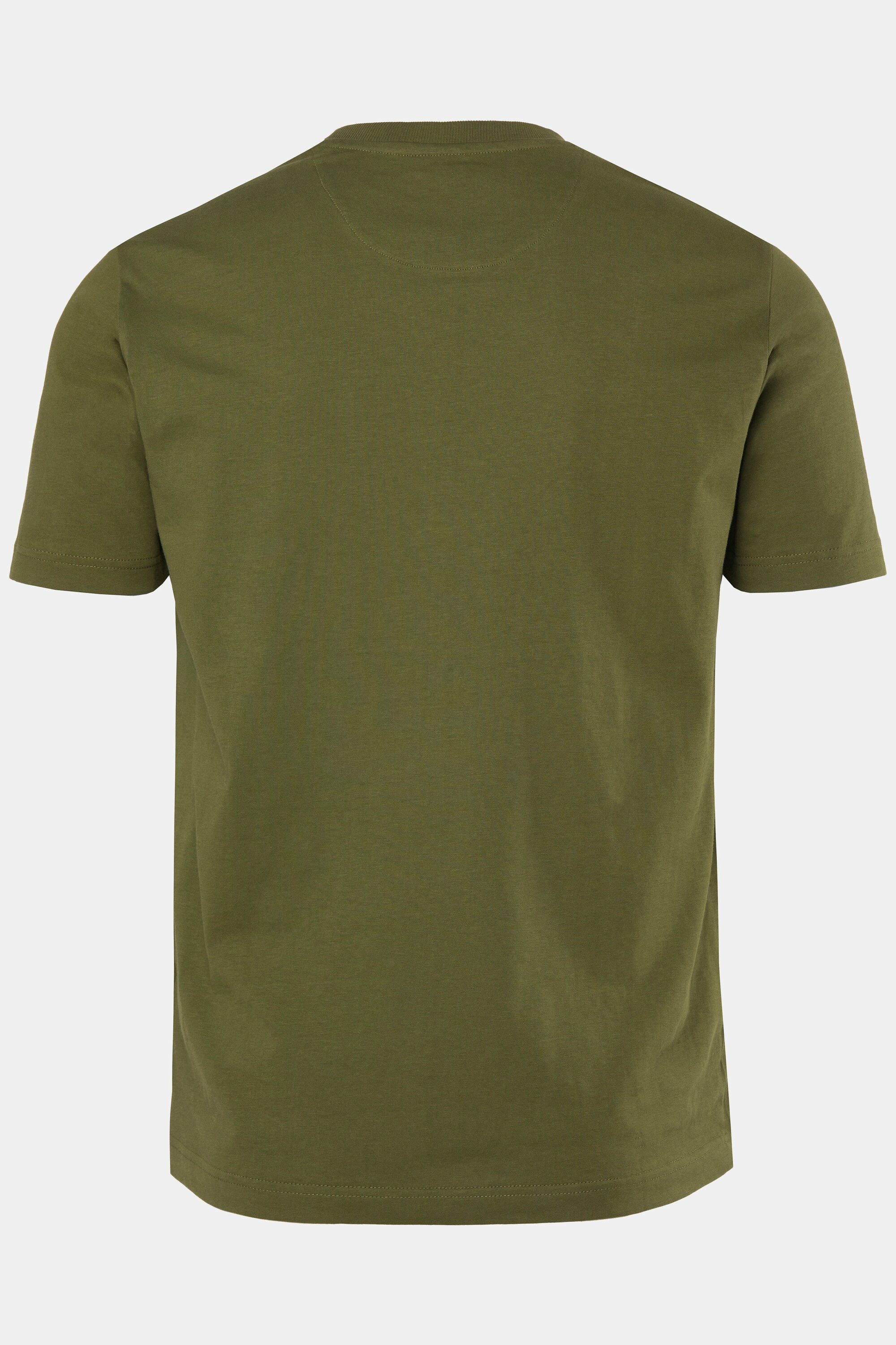 Men Plus T-Shirt T-Shirt Halbarm Brustprint