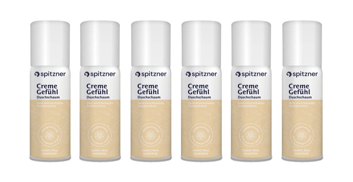 Spitzner Duschschaum Spitzner Duschschaum CremeGefühl (6 x 50 ml)