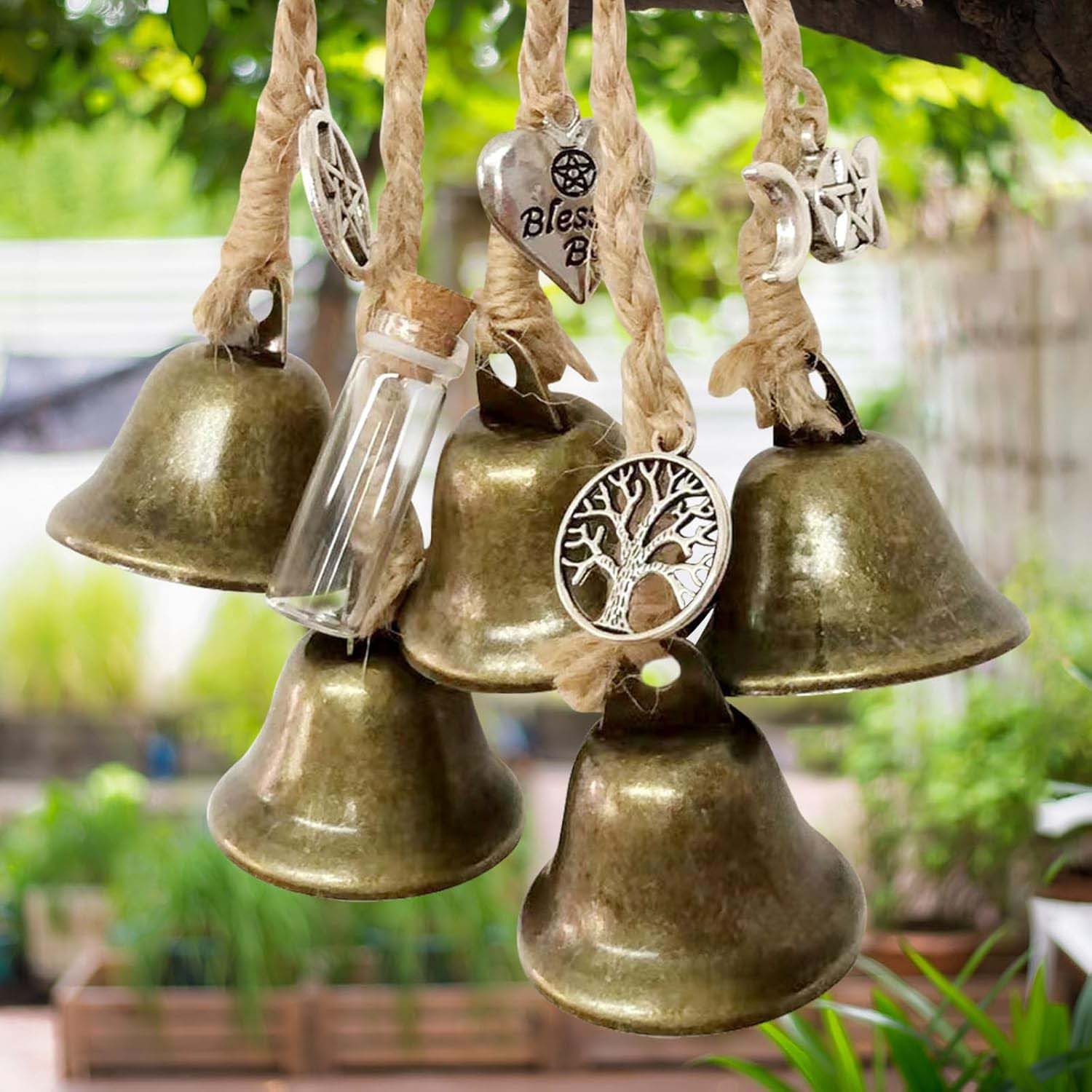 trends for living Windspiel Weihnachtsdekoration Boho-Windspiel Segen Glocke 6 Glocken (38mm)
