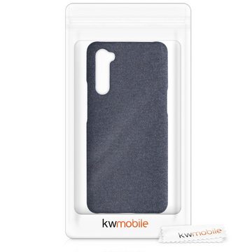 kwmobile Handyhülle Hülle für OnePlus Nord - Stoff Cover Case im Design, Hülle für OnePlus Nord - Stoff Cover Case im Design
