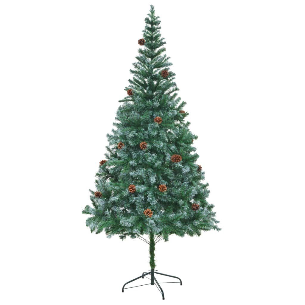 furnicato Künstlicher Weihnachtsbaum mit Tannenzapfen 210 cm