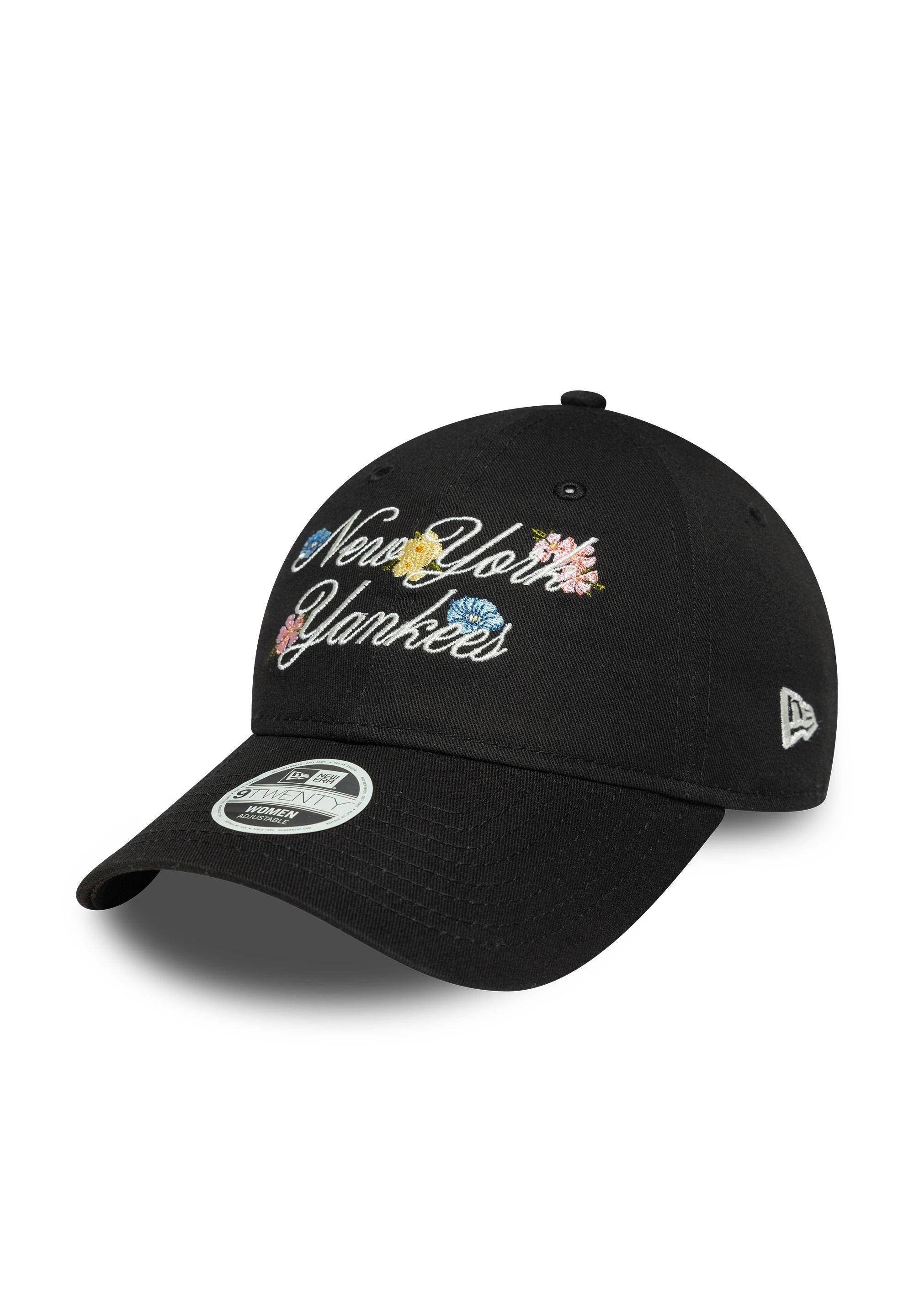 Baseball Cap New York Yankees New Era Floral Script 9Twenty Women Cap Schwarz