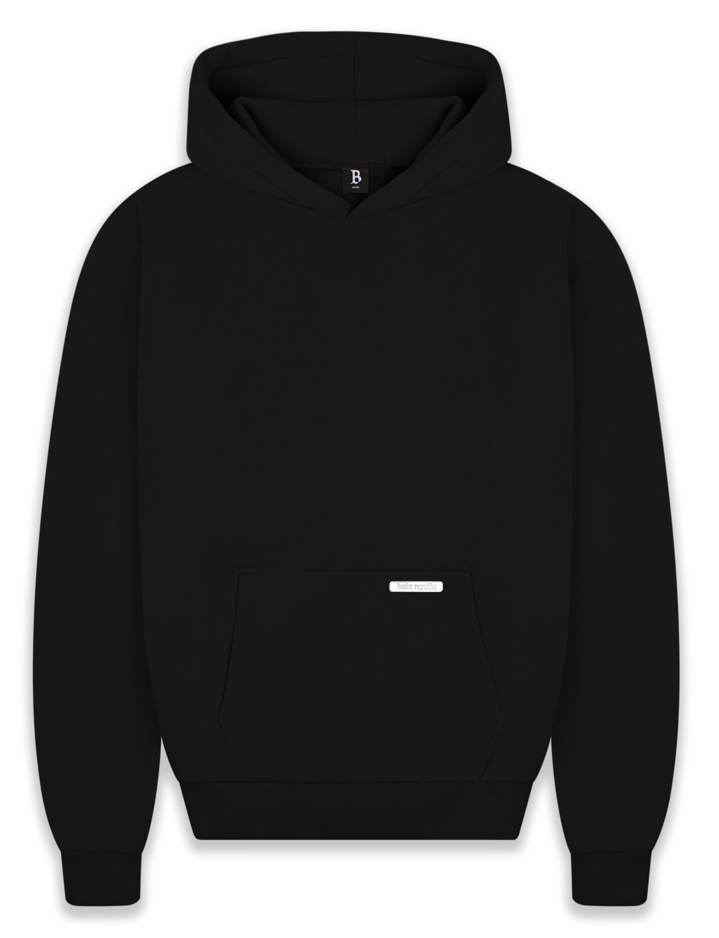Black Kapuzen-Pullover Hoodie Heavy Sweater Hoodie Herren Dropsize Oversize BR-H-1 GSM Herren 430