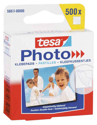 tesa Klebeband Photo Klebepads (Spar-Set) transparent - 500er Pack