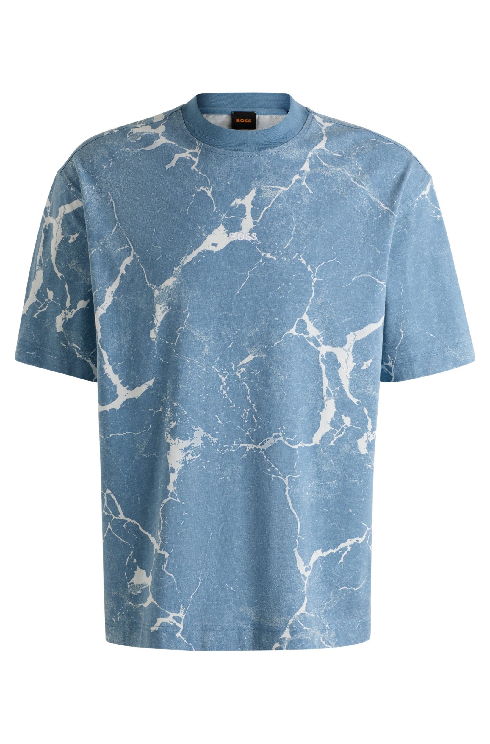 BOSS ORANGE T-Shirt T-Shirt mit Allover-Print günstig online kaufen