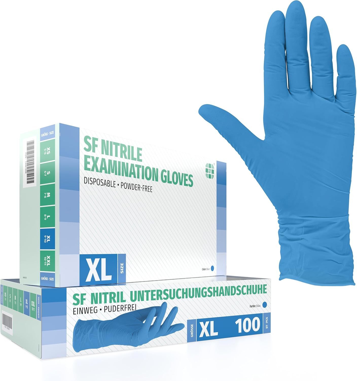 Oriplast GmbH Nitril-Handschuhe SF Nitrilhandschuhe blau