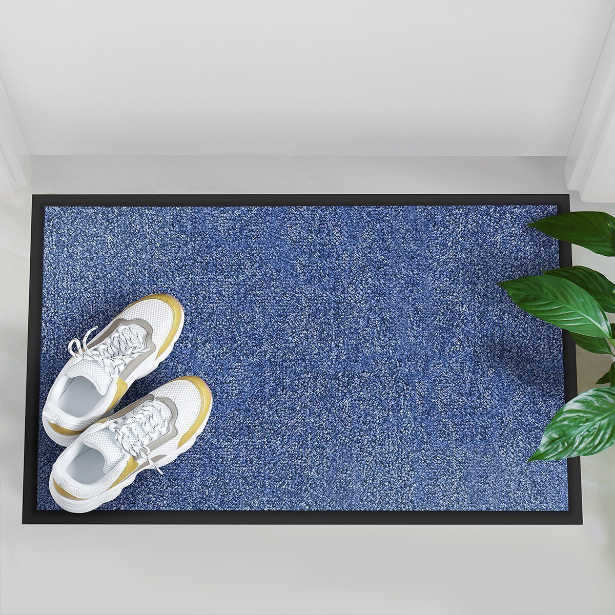 Fußmatte Rhine, Color mit Rutschfester Your & waschbare 6 Cornflower Größen rechteckig, vielen Erhältlich Blue in Fußmatte Höhe: leistungsstarke Rückseite, mm, Life