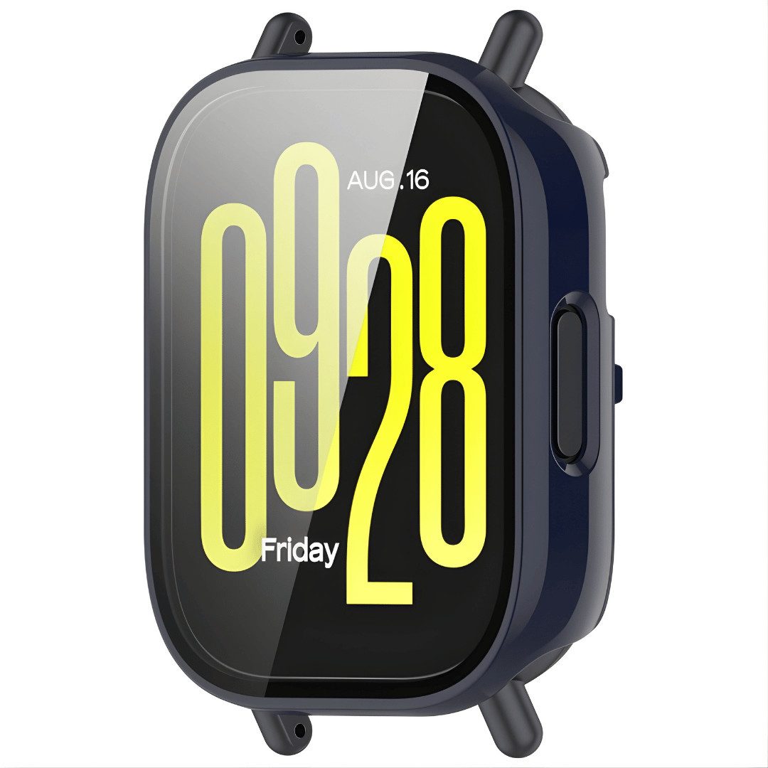 SmartUP Smartwatch-Hülle für Xiaomi Redmi Watch 5 Active Schutzglas Panzerfolie Display Case 9H 2, kompletter Rundumschutz – Bild 2 von 5