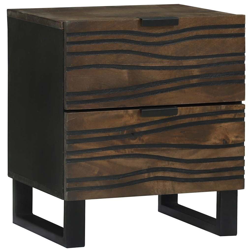 vidaXL Nachttisch Nachttisch Walnuss 40 x 33 x 46 cm Holzwerkstoff (1-St)