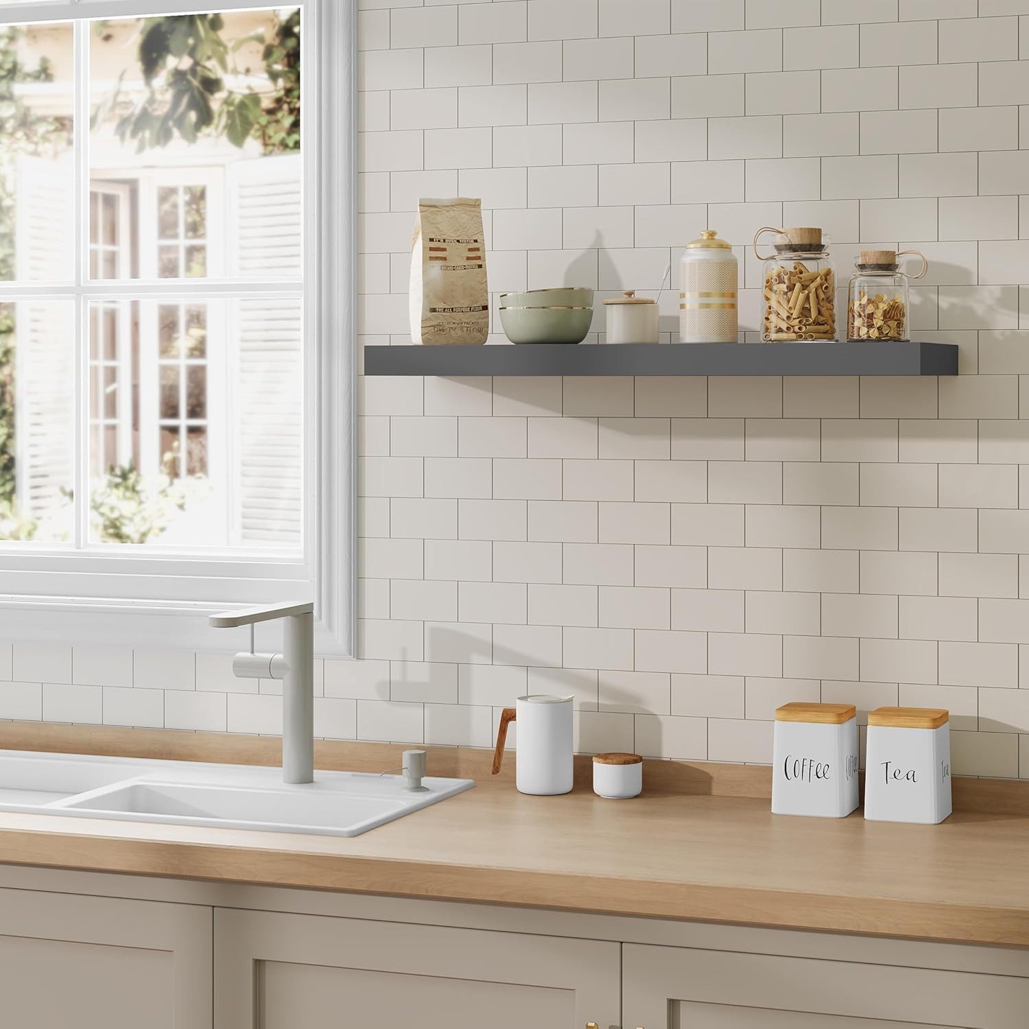 Woltu Wandregal, 2er-Set Wandboard CD DVD Regal Bücherregal Holz Board günstig online kaufen